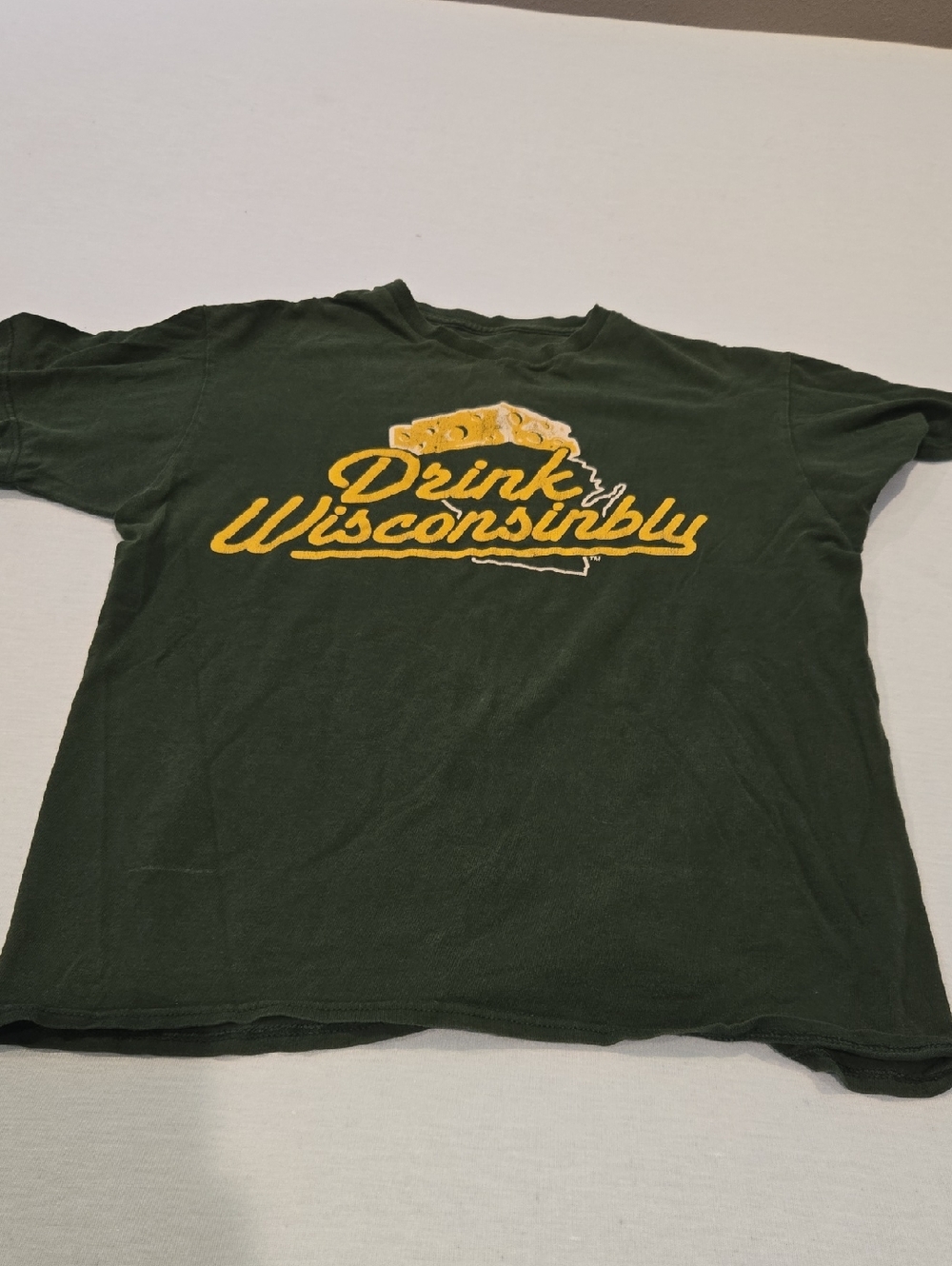 Drink Wisconsinbly Green Graphic Tee